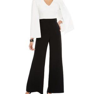 28th & Park Color blocked Cape Jumpsuit